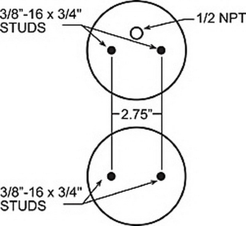 Firestone 7671 Ride-Rite Replacement Air Helper Spring Rear 267C 1.5 (W217607671)