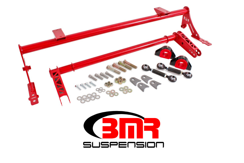 BMR XSB005R S197 Mustang Rear Bolt-On Hollow 35mm Xtreme Anti-Roll Bar Kit (Polyurethane) - Red