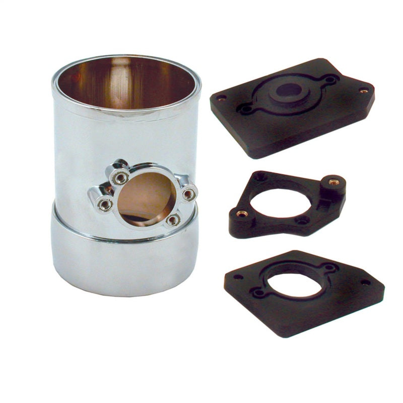 Spectre 8705 Air Flow Sensor Mount 3in. w/Collar - Chrome