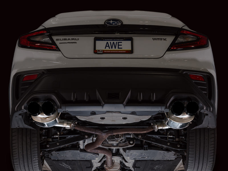 AWE Tuning 22-25 Subaru VB WRX Touring Edition Axleback Exhaust - Diamond Black Tips