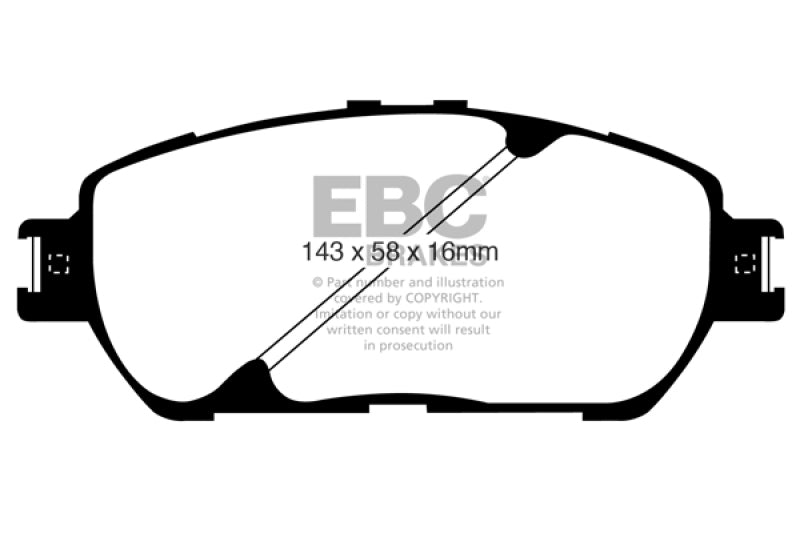 EBC DP21674 fits Lexus 02-03 ES300 3.0 Greenstuff Front Brake Pads