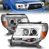 ANZO 111518 2011 fits Toyota 05-20 Tacoma Projector Headlights w/ Light Bar Chrome Housing