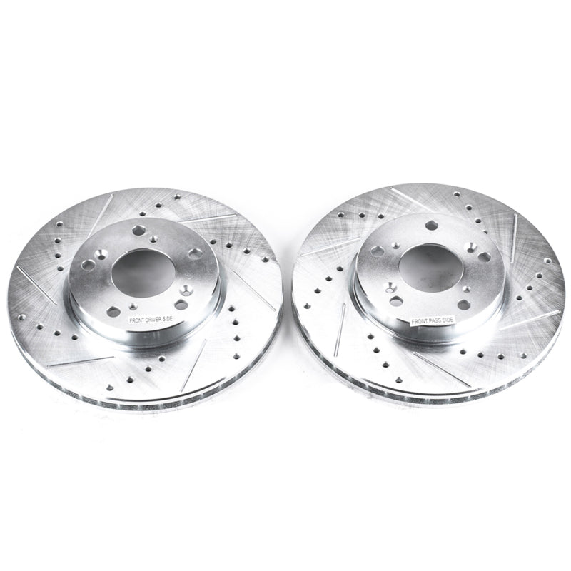 PowerStop fits Acura 14-15 ILX Front Evolution Drilled & Slotted Rotors - Pair