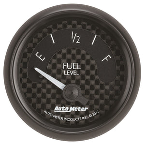 AutoMeter 8014 Autometer GT Series 52mm Short Sweep Electronic 0-90 ohms Fuel Level (For most 65-97 fits GM)