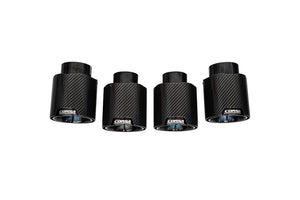 CORSA Performance 21109CFBLK Corsa 20-25 fits Chevrolet Corvette C8 RWD 4.5in Carbon Fiber Black PVD Tip Kit (For Corsa Exhaust Only)