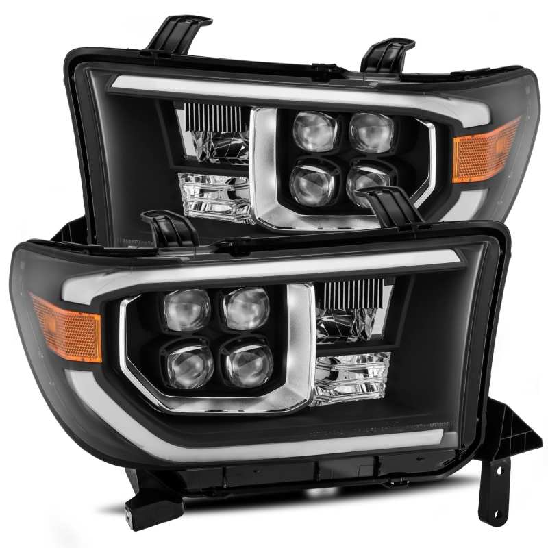 AlphaRex 880774 fits Toyota 07-13 Tundra NOVA LED Proj Headlights Black w/ Activ Light/Seq Signal/DRL