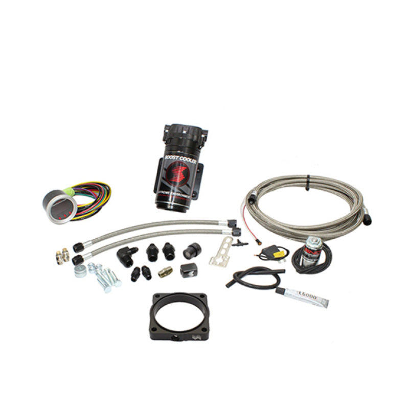 Snow Performance SNO-2170-BRD-T 08+ Charger Stg 2 Boost Cooler F/I Water Injection Kit (SS Brded Line/4AN) w/o Tank