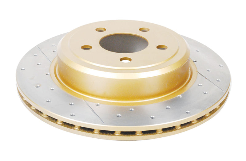 DBA 2439X 05-09 fits Chrysler 300 C Rear Gold Cross Drilled & Slotted KP Street