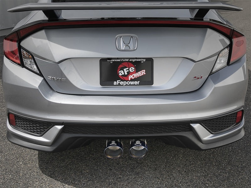AFE 49-36618-L  3in 304 SS Cat-Back Exhaust System w/ Blue Tips 2017 fits Honda