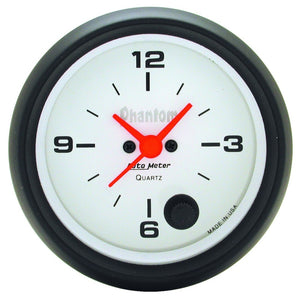 AutoMeter 5885 AutoMeter Gauge Clock 2-5/8in. 12HR Analog Phantom