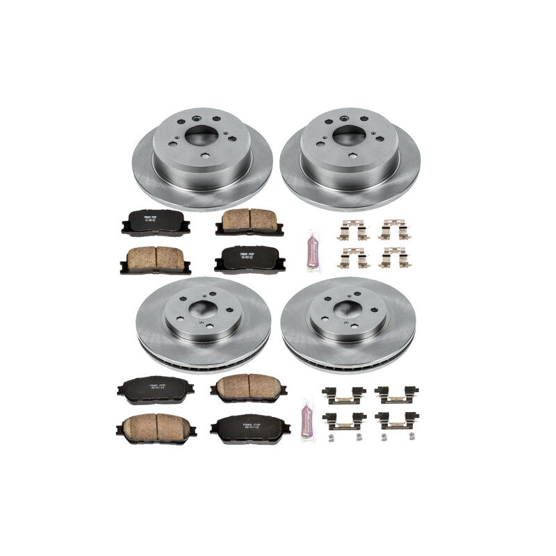 Power Stop KOE2413 05 fits Toyota Camry Front and Rear Autospecialty Brake Kit