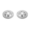 PowerStop fits Scion iQ Front Evolution Drilled & Slotted Rotors - Pair