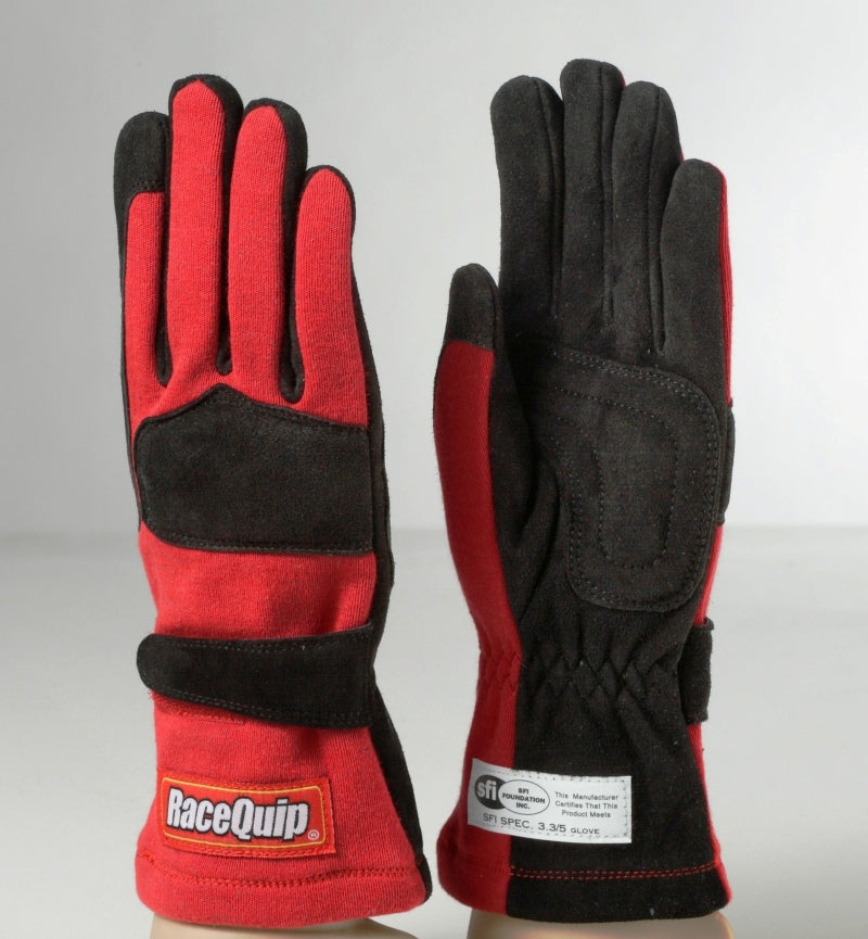 Racequip 355015 Red 2-Layer SFI-5 Glove - Large