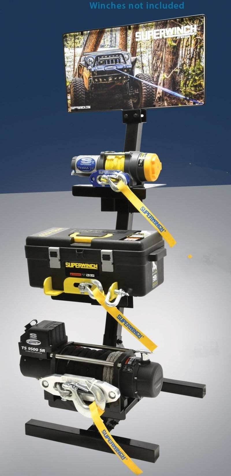 Superwinch suw55660 MD 3 Winch Display Stand w/Header Card (Winches not included)