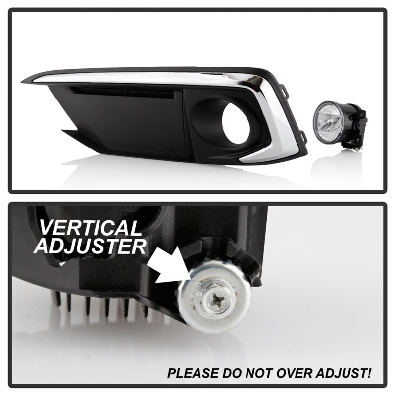 Spyder 5087034 fits Honda Civic 2019+ OEM LED Fog Lights w/ OEM switch - Clear