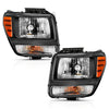 ANZO 111426 2012 fits Dodge 07-20 Nitro Crystal Headlight Black Amber