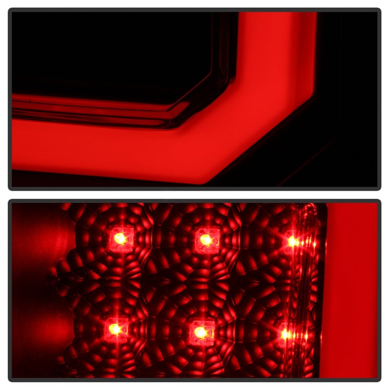 Spyder 5085443 fits Toyota 07-13 Tundra V2 Light Bar LED Tail Lights - Smoke AL