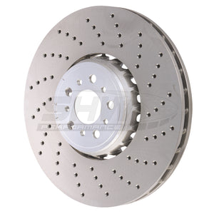 SHW Performance BFR43502 SHW 2020+ fits BMW X3 M 3.0L Right Front Cross-Drilled Lightweight Brake Rotor (34118054826)