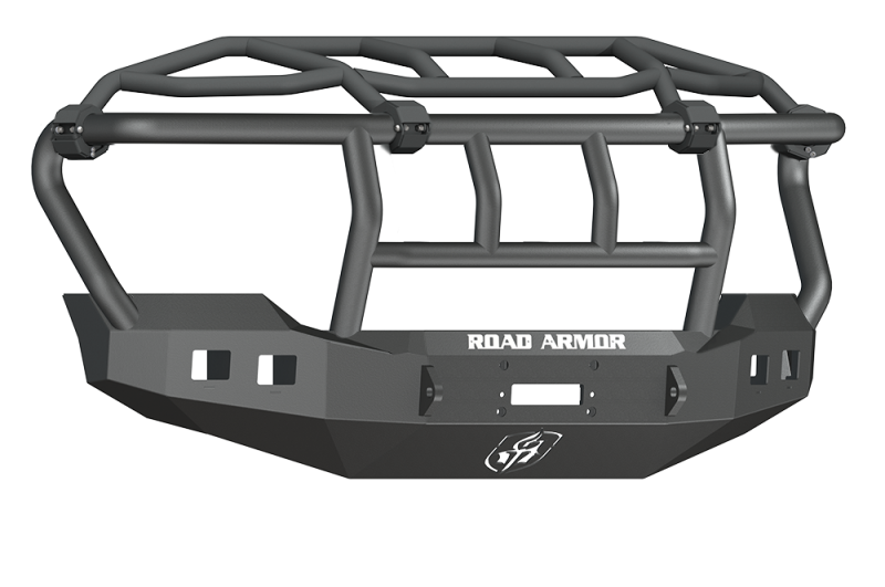 Road Armor 611R3B 11-16 fits Ford F-250 Stealth Front Winch Bumper w/Intimidator Guard - Tex Blk