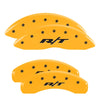 MGP 12204SRT1YL 4 Caliper Covers Engraved Front & Rear 11-18 fits Dodge Durango