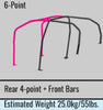 Cusco Steel Roll Cage 6 Point 4 Passenger Through Dash 2015 Subaru WRX / STI