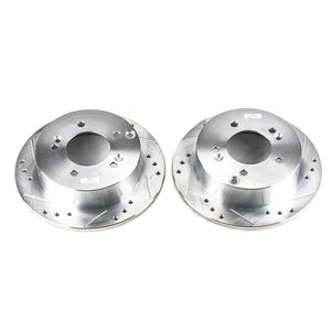 PowerStop fits Hyundai 06-10 Sonata Rear Evolution Drilled & Slotted Rotors -