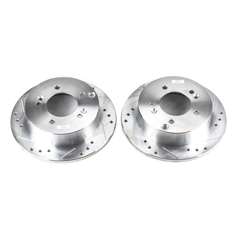 PowerStop fits Hyundai 06-10 Sonata Rear Evolution Drilled & Slotted Rotors -
