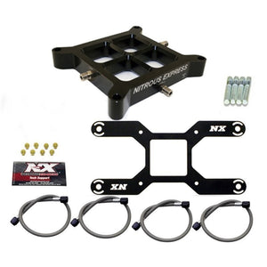 Nitrous Express NX642 Dual Stage Billet Crossbar (4150 Flange) Nitrous Plate Con