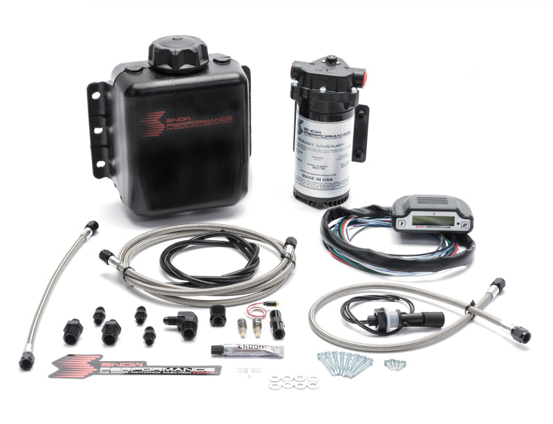 Snow Performance SNO-310-BRD Stg 3 Boost Cooler EFI 2D MAP Prog. Water Injection Kit (SS Braided Line & 4AN)