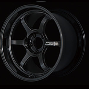 Advan YA68H45MTB R6 18x8.5 +45 5x112 Racing Titanium Black Wheel