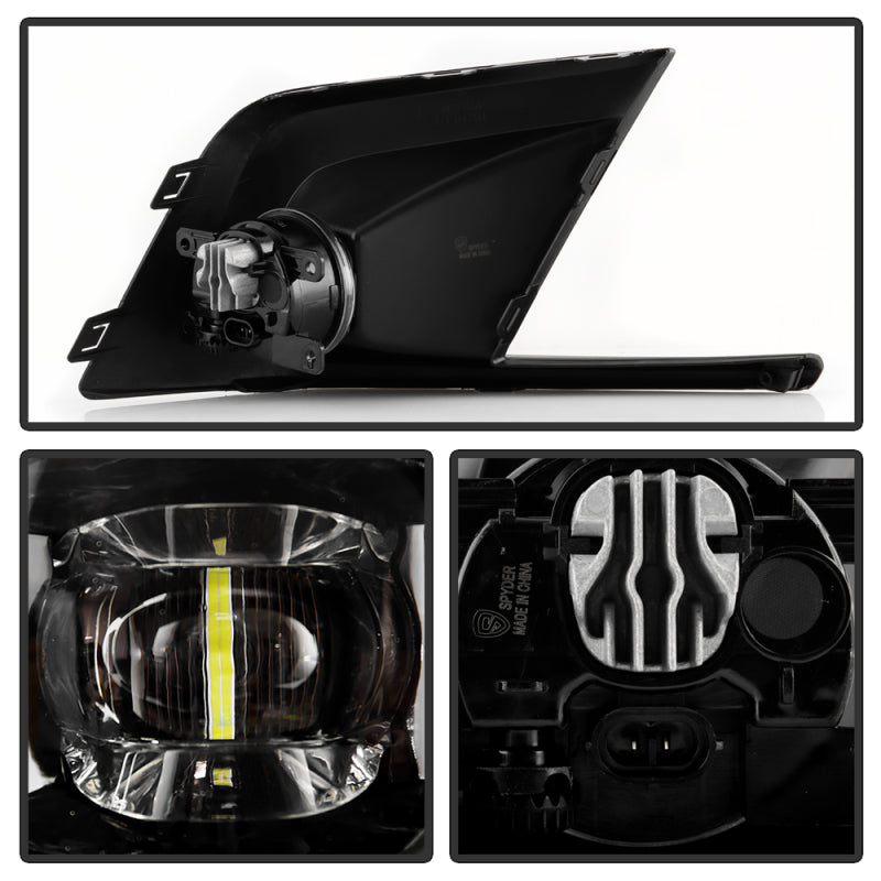 Spyder 9051203 fits Honda 22-23 Civic OEM Full LED Fog Lights w/ Switch - Clear