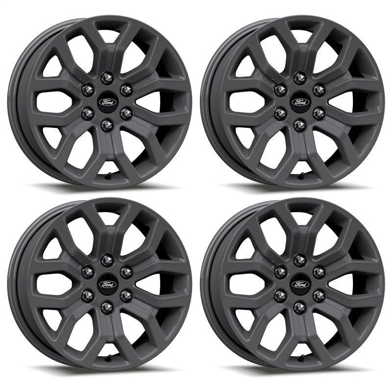 fits Ford 15-22 Racing M-1007K-1875G F-150 18x7.5in Matte Gray Wheel Kit