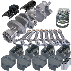 Eagle 62103000 fits Chevy LT1 350 1Pc 3.480in Crank 6.000in I-Beam Rods -5cc 4.000in Pistons Rotating Assembly