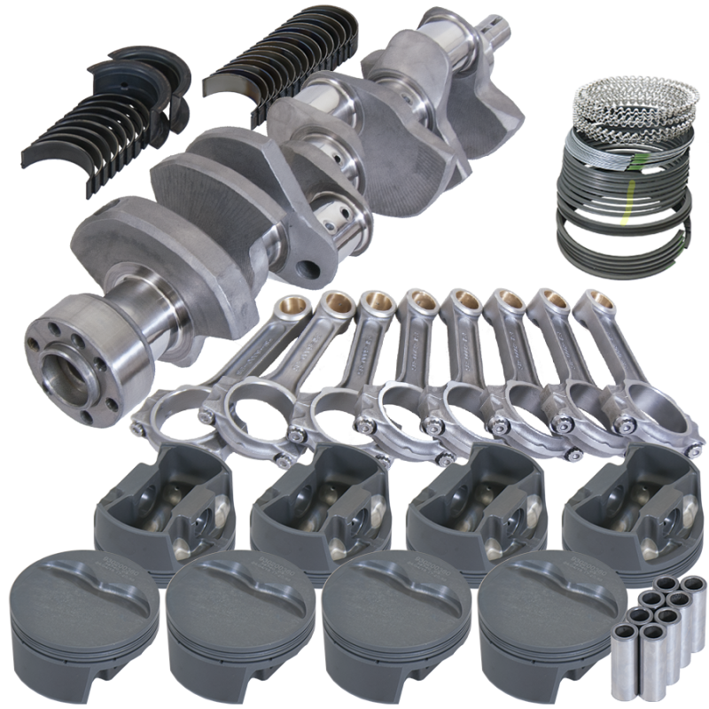 Eagle 62103000 fits Chevy LT1 350 1Pc 3.480in Crank 6.000in I-Beam Rods -5cc 4.000in Pistons Rotating Assembly