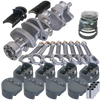 Eagle 62103040 fits Chevy LT1 350 1Pc 3.480in Crank 6.000in I-Beam Rods -5cc 4.040in Pistons Rotating Assembly