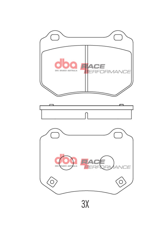 DBA DB15007RP 18-21 fits Subaru WRX STI Rear RP Performance Brake Pads