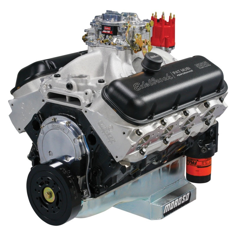 Edelbrock 49550 Crate Engine Edelbrock/Pat Musi 555 RPM XT BBC 675 HP Stock Exhaust Port Location