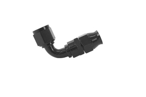 Aeromotive 15355 PTFE Hose End - AN-08 - 90 Deg - Black Anodized