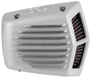 K&N Engineering RK-3955S K&N Street Metal Intake System - Shaker Touring 2017 Silver Intake System-Harley Davidson