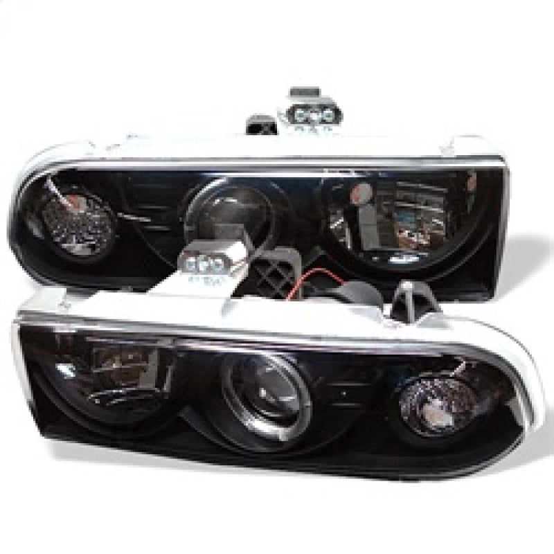 Spyder 5009524 fits Chevy 98-04 S10 Projector Headlights LED Halo Blk - Low H1
