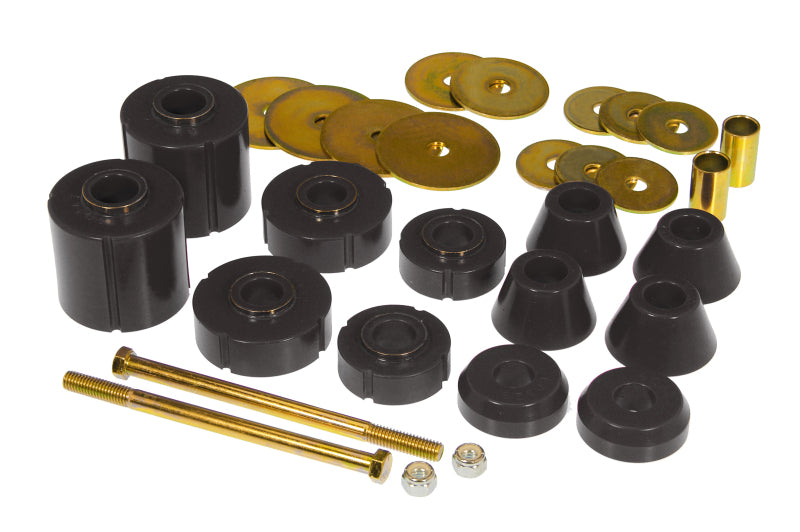 Prothane 7-103-BL fits GM Body Mount 12 Bushing Kit - Black