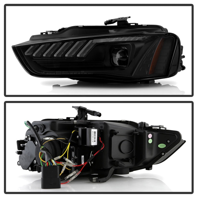 Spyder 5088338 fits Audi 13-16 A4/S4 HID Model Only Projector Headlights - Blac