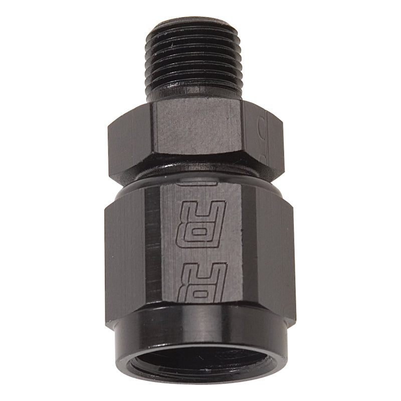 Russell 614225 Performance Straight AN Female to Male NPT (Black)