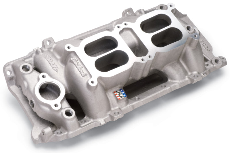 Edelbrock 7520 Manifold Dual Quad RPM Air Gap BB fits Chevy Oval Port