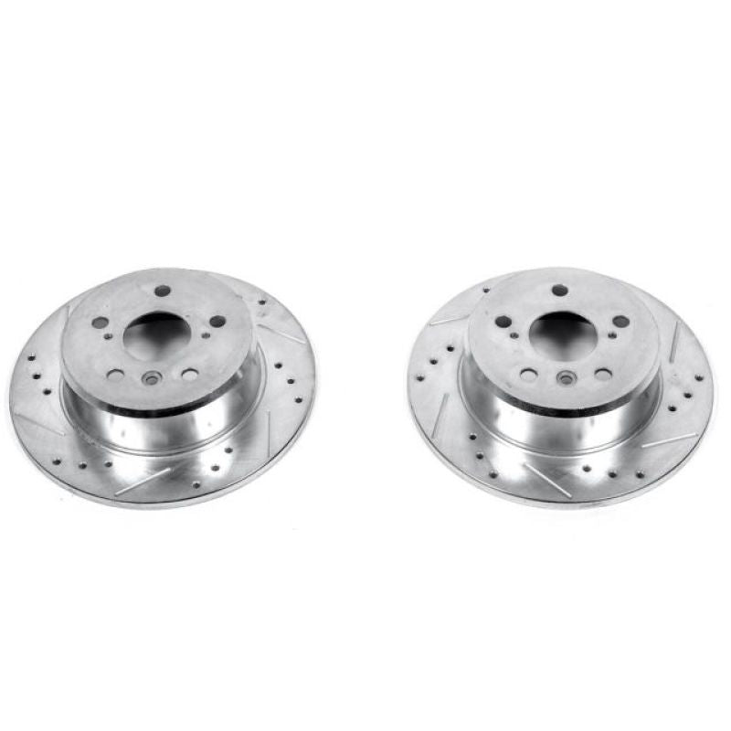 PowerStop fits Lexus 92-96 ES300 Rear Evolution Drilled & Slotted Rotors - Pair