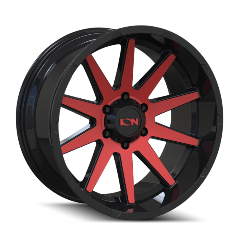 ION Wheels 143-2970BTR18 ION Type 143 20x9 / 8x170 BP / 18mm Offset / 125.2mm Hub Gloss Black/Red Machined Wheel