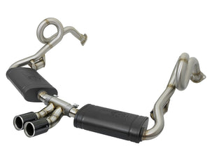 AFE 49-36415-C rce-Xp 2in 304 SS Cat-Back Exhaust w/Carbon Fiber Tips 13-16 fit