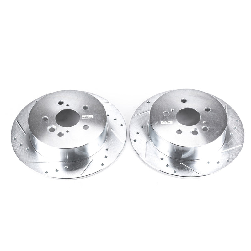 PowerStop fits Toyota 04-05 RAV4 Rear Evolution Drilled & Slotted Rotors - Pair