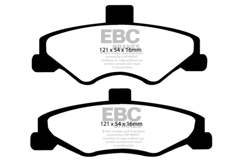 EBC DP21323 fits Chevrolet 98-02 Camaro (4th Gen) 3.8 Greenstuff Rear Brake Pads