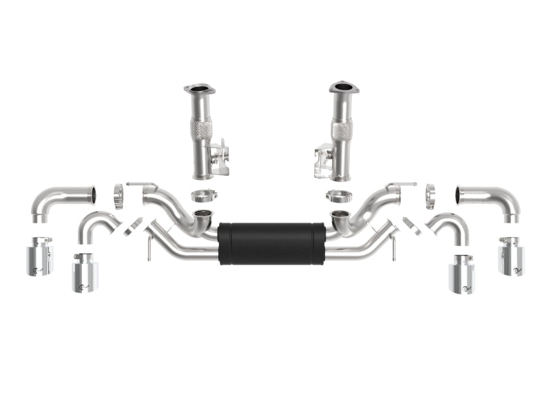 AFE 49-34127-P orce-Xp 2-1/2in 304SS Cat-Back 2020 fits Chevy Corvette (C8) 6.2